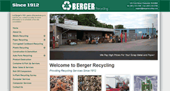 Desktop Screenshot of bergerrecycling.com